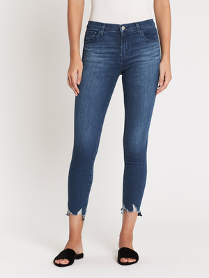 J Brand 835 Mid Rise Crop Skinny Jean 