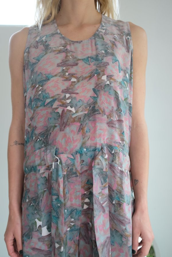 Anntian Long Overall Panel Print Anntian Long Overall Panel Print