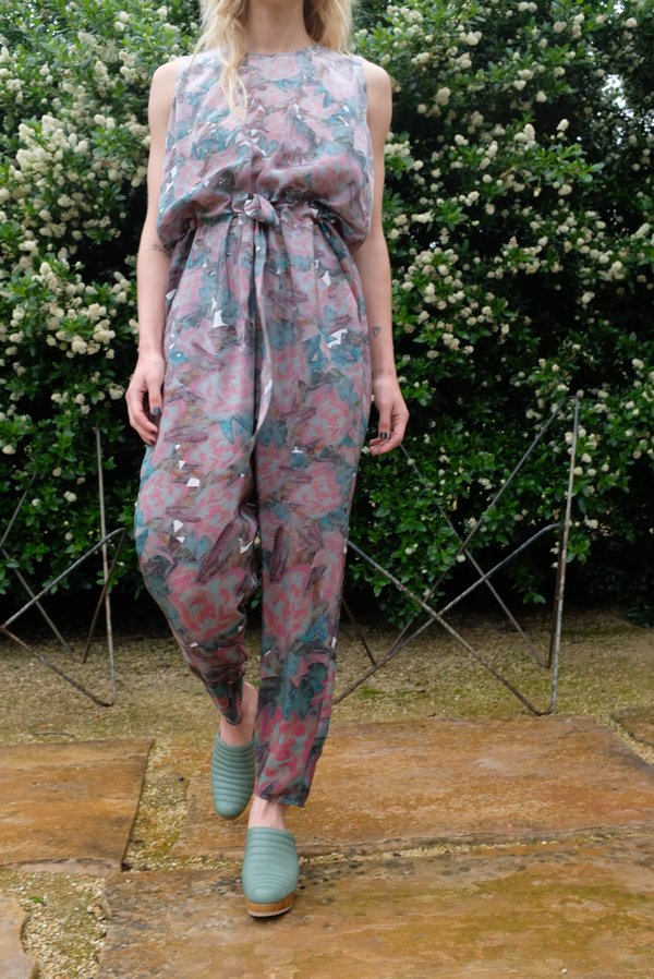 Anntian Long Overall Panel Print Anntian Long Overall Panel Print