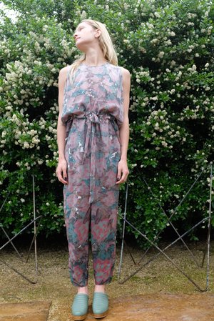 Anntian Long Overall Panel Print Anntian Long Overall Panel Print