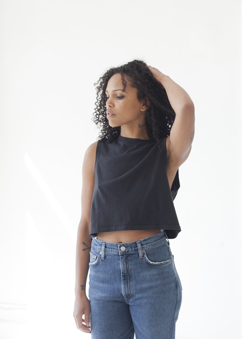 agolde cropped muscle tee
