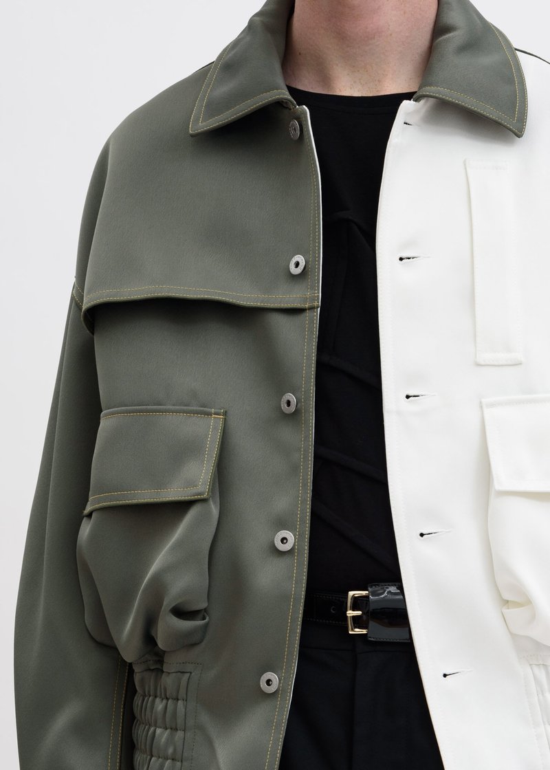 Feng Chen Wang MY HALFジャケット Feng Chen Wang - 【残り一点】Spray Painted Nylon Bomber