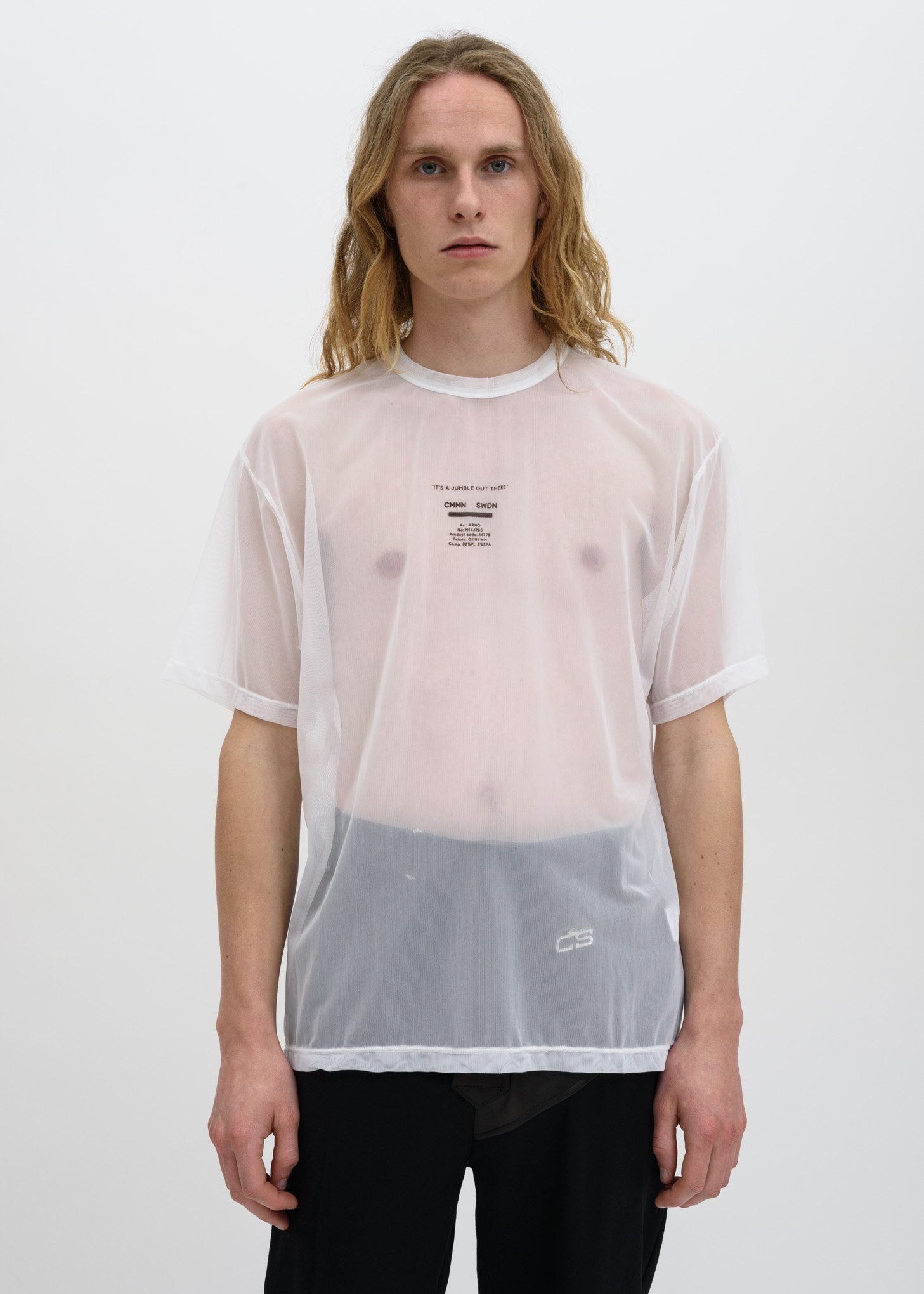 トップス CMMN SWDN mesh tank top CMMN SWDN mesh tank top