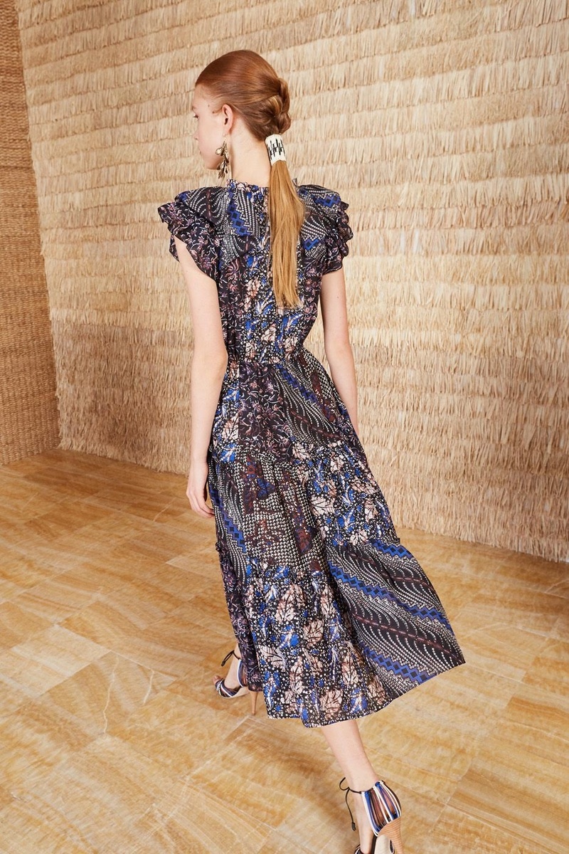 Ulla Johnson フリル付きドレス サイズ0 ULLA JOHNSON | ANGELIQUE SCARF GOWN