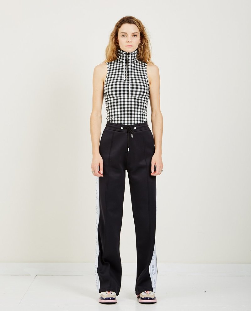 KENZO ノースリーブ Kenzo GINGHAM SLEEVELESS TOP - BLACK/WHITE | Garmentory