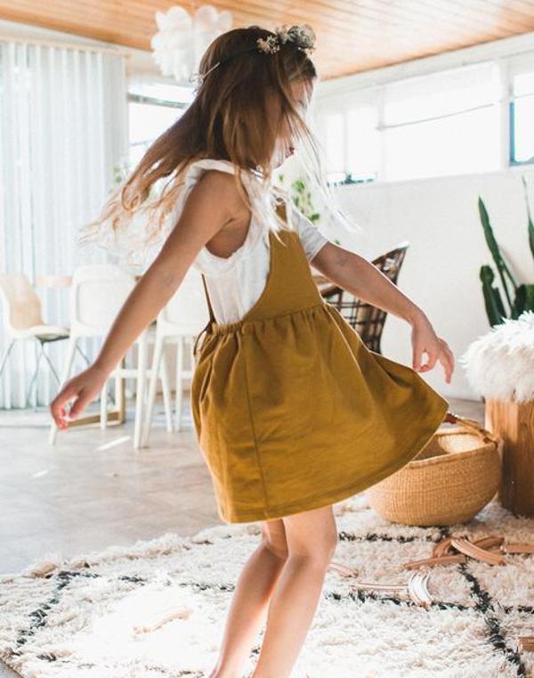 kids Gray Label Pinafore Dress