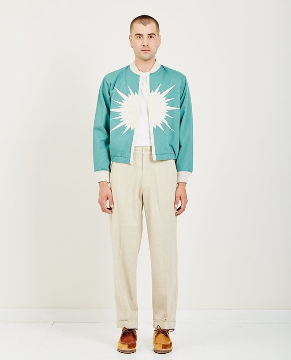 Levi's Vintage Clothing スターバーストボンバージャケット Levi's Vintage STARBURST BOMBER - DARK MINT CREME BRÛLÉE | Garmentory