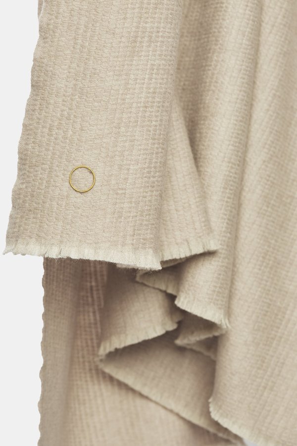 Oyuna Kiko Cashmere Textured Woven Cashmere Throw - Blush Oyuna Kiko Cashmere Textured Woven Cashmere Throw - Blush