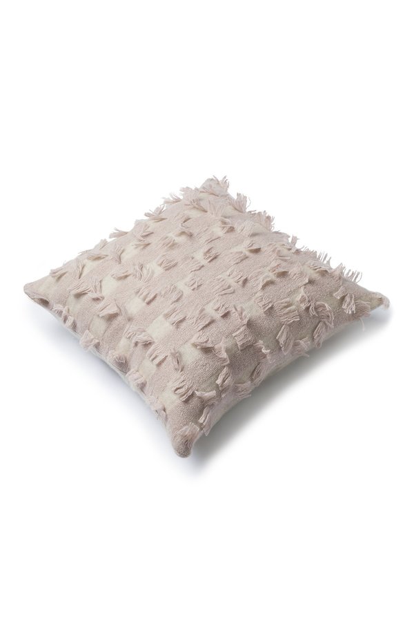 Oyuna Seren Cashmere Cushion Cover - Beige/Blush Oyuna Seren Cashmere Cushion Cover - Beige/Blush