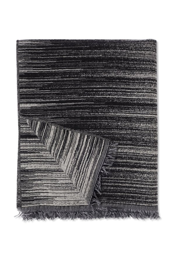 Oyuna Teva Two Tone Design Throw - Black/White Oyuna Teva Two Tone Design Throw - Black/White