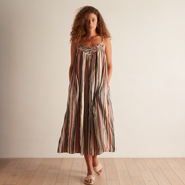The Odells Lattice Yoke Dress - Puglia The Odells Lattice Yoke Dress - Puglia