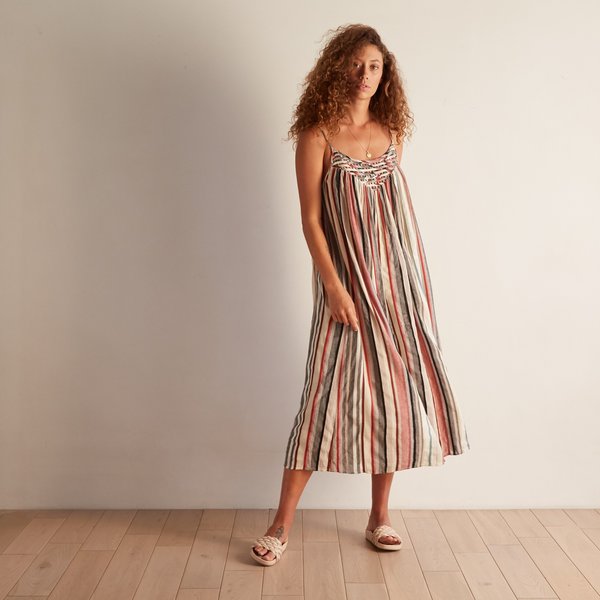 The Odells Lattice Yoke Dress - Puglia The Odells Lattice Yoke Dress - Puglia