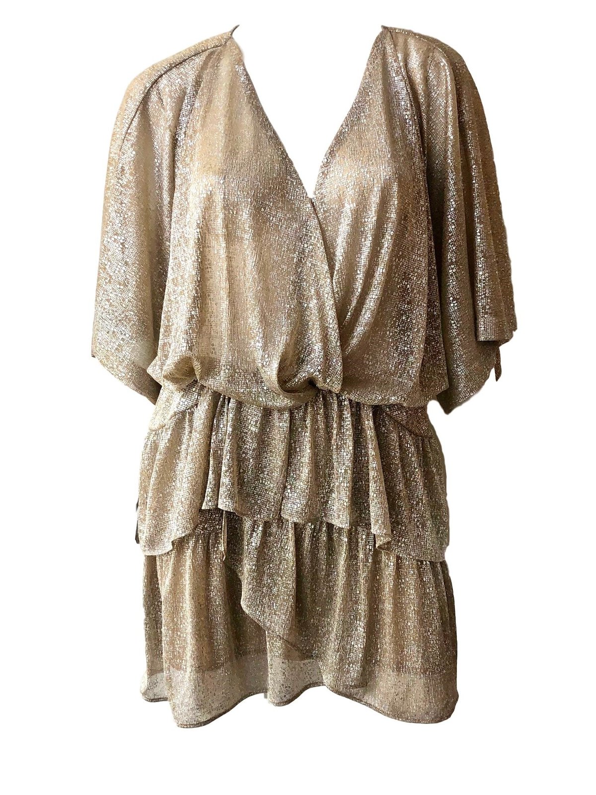 slim fit dress slacks Ramy Brook Chiara Silk Lamé Strapless Maxi Dress in Gold main image 1