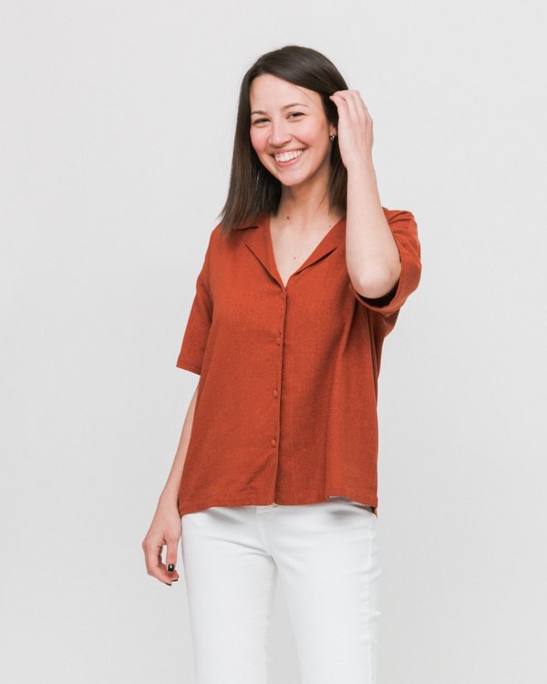 Rita Row Bang Shirt - Camel Rita Row Bang Shirt - Camel