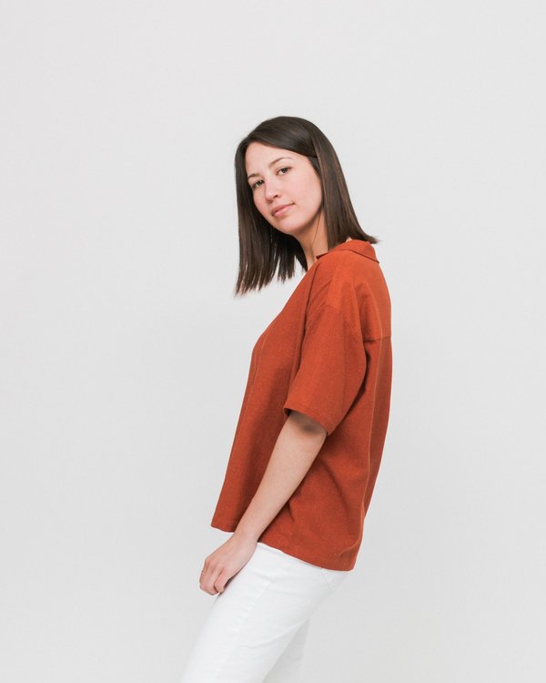 Rita Row Bang Shirt - Camel Rita Row Bang Shirt - Camel