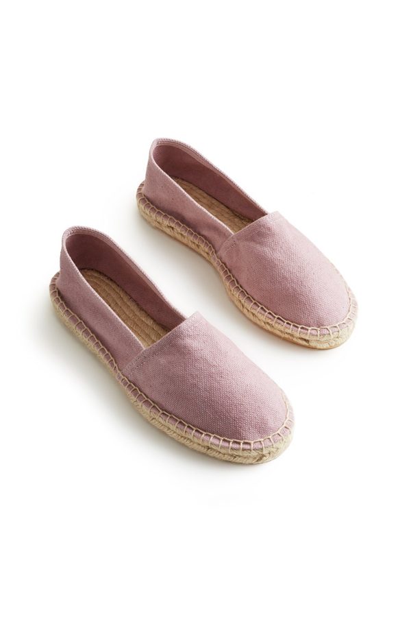 Lisa B. cotton pique classic espadrille - pink Lisa B. cotton pique classic espadrille - pink