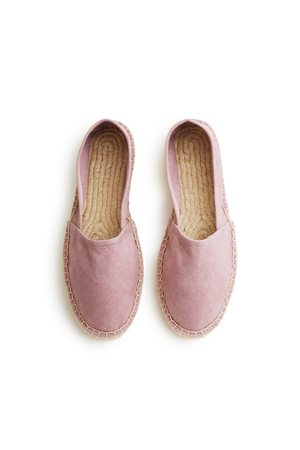 Lisa B. cotton pique classic espadrille - pink Lisa B. cotton pique classic espadrille - pink