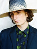 Henrik Vibskov Farmer Hat - Blue Panama - Thumbnail 2