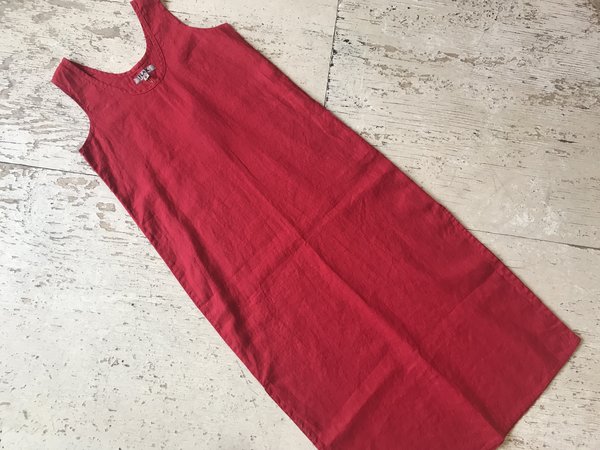 chinese dress ladies Tuck Back Dress - Linen Shift Dress main image 1