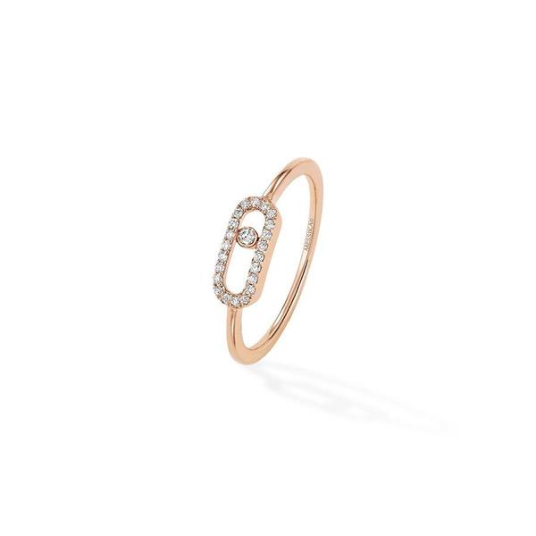 Messika Move Uno Diamond Ring - 18k Rose Gold Messika Move Uno Diamond Ring - 18k Rose Gold