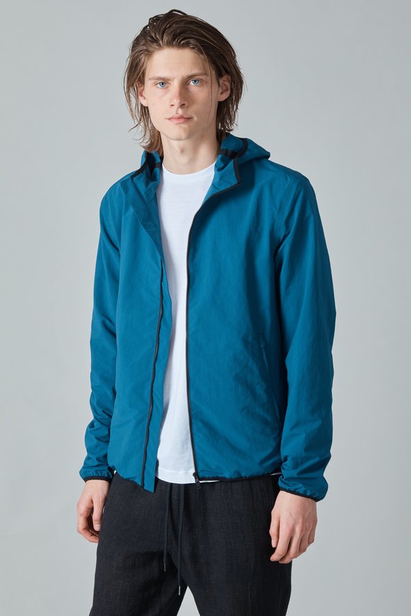 Herno Plaster Hooded Jacket - Teal Herno Plaster Hooded Jacket - Teal