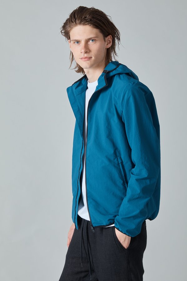 Herno Plaster Hooded Jacket - Teal Herno Plaster Hooded Jacket - Teal
