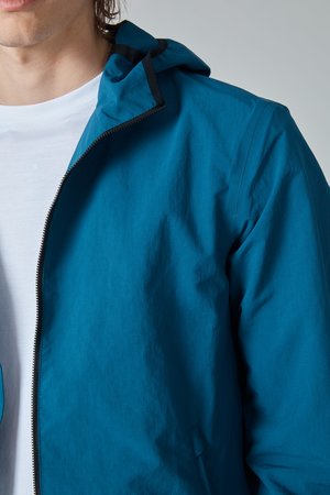 Herno Plaster Hooded Jacket - Teal Herno Plaster Hooded Jacket - Teal