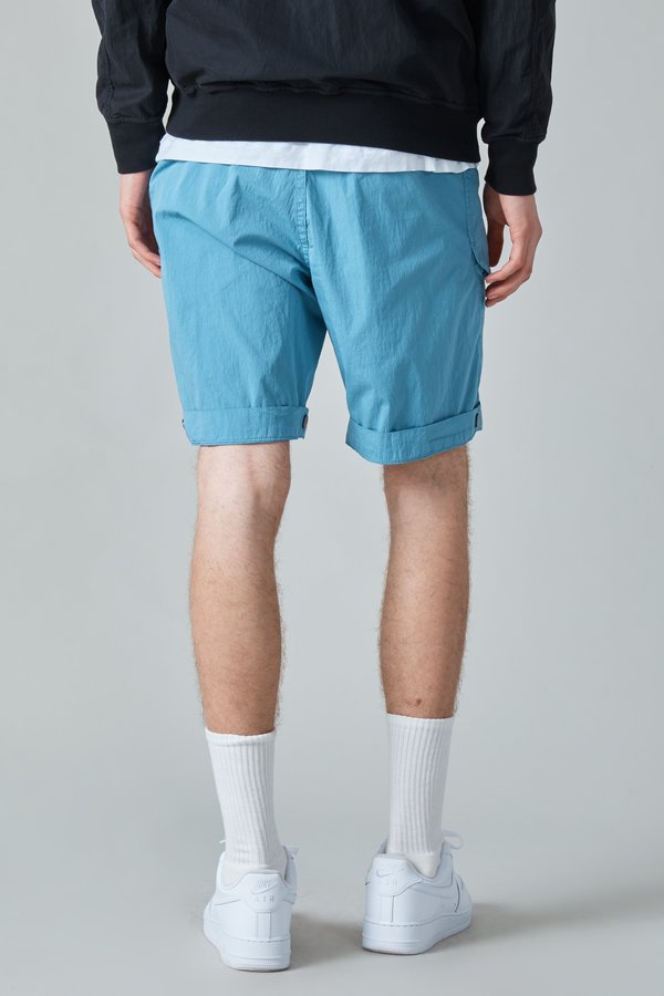 Presidents Poplin Cotton Nylon Wurkje Bermuda Shorts - Sky Presidents Poplin Cotton Nylon Wurkje Bermuda Shorts - Sky