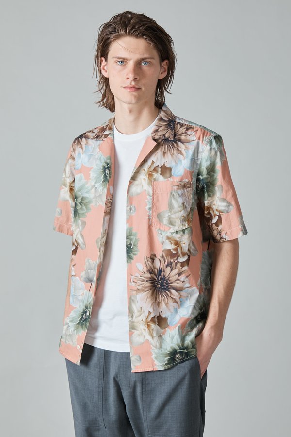 Presidents Poplin Rangi Shirt - Rose/Flower Print Presidents Poplin Rangi Shirt - Rose/Flower Print