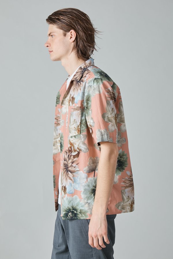 Presidents Poplin Rangi Shirt - Rose/Flower Print Presidents Poplin Rangi Shirt - Rose/Flower Print