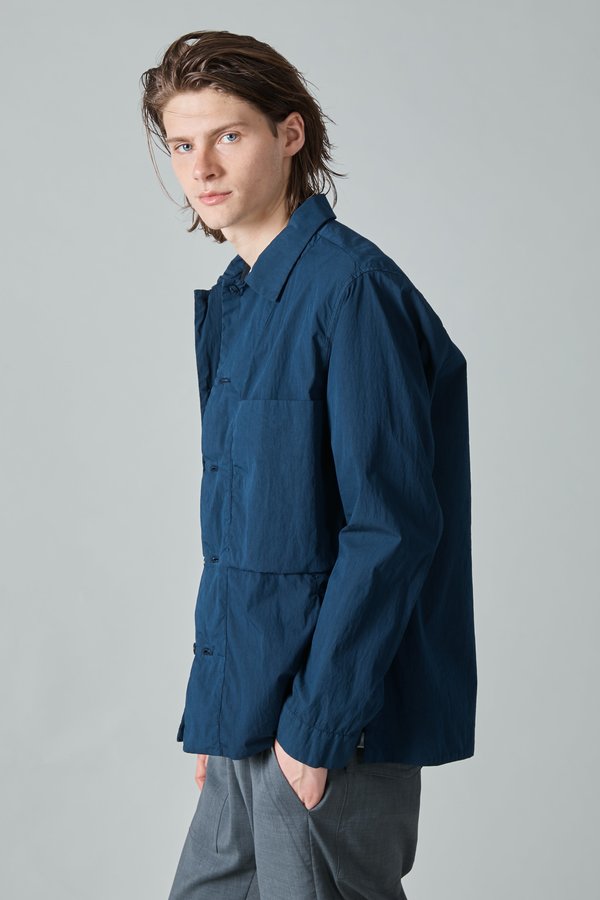 Presidents Poplin Nylon Cruiser Overshirt - Navy Presidents Poplin Nylon Cruiser Overshirt - Navy