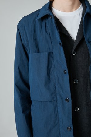 Presidents Poplin Nylon Cruiser Overshirt - Navy Presidents Poplin Nylon Cruiser Overshirt - Navy