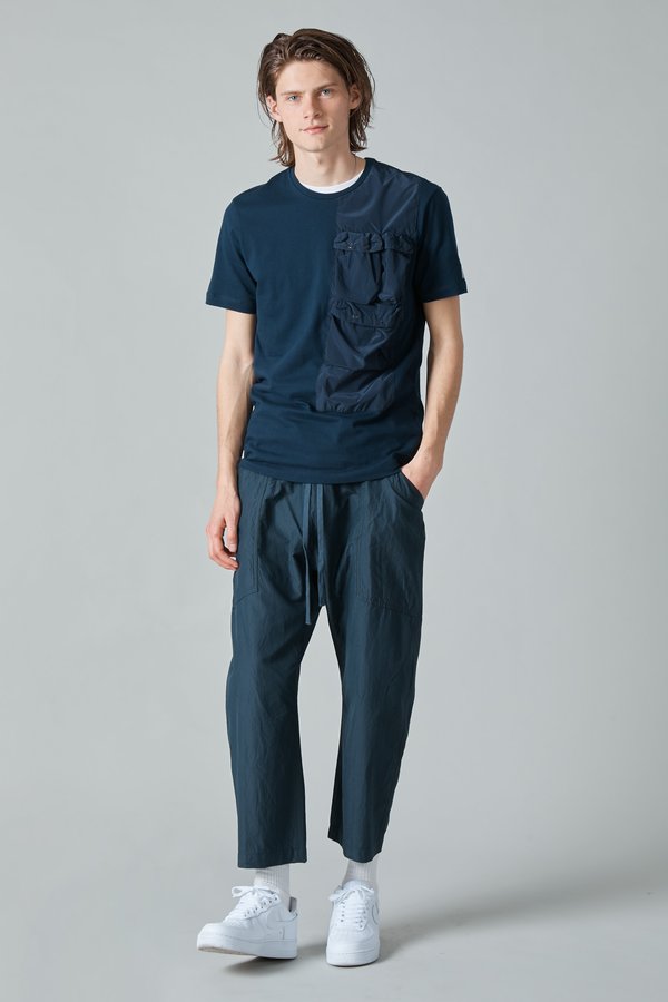 Paul & Shark Tech Nylon Taffeta T-Shirt - Navy Paul & Shark Tech Nylon Taffeta T-Shirt - Navy