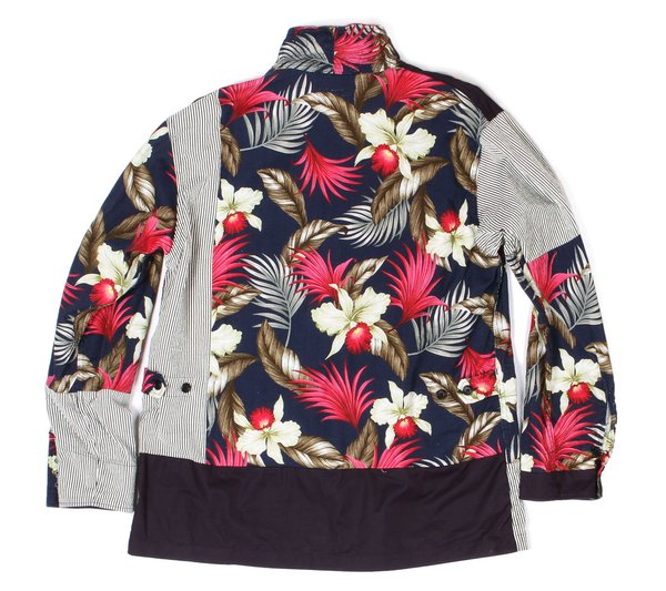 Engineered Garments Java Cloth Loiter Jacket - Navy Hawaiian