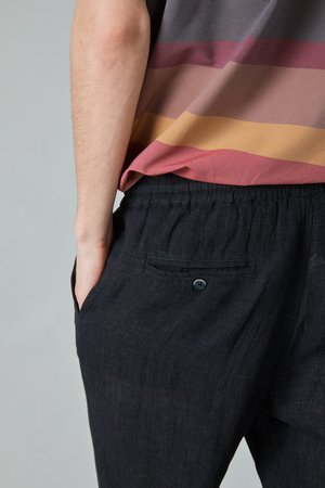 Barena Cosma Datolo Linen Easy Pants - Nero Barena Cosma Datolo Linen Easy Pants - Nero