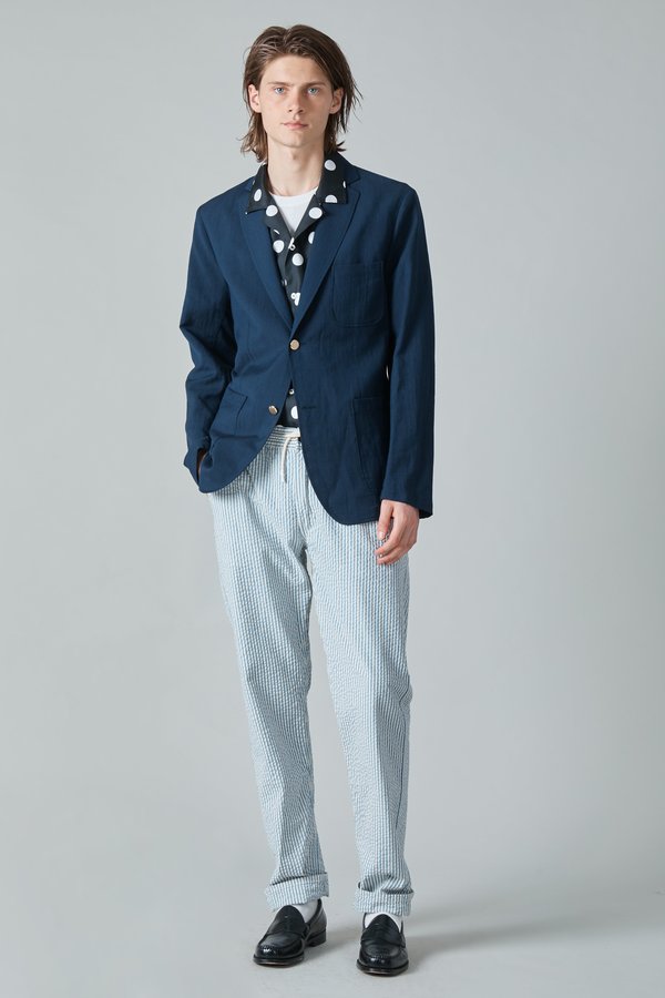 Presidents Linen Wool Liam Blazer - Navy Presidents Linen Wool Liam Blazer - Navy