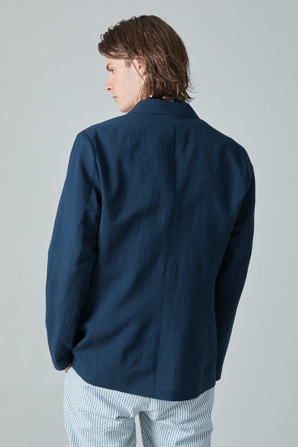Presidents Linen Wool Liam Blazer - Navy Presidents Linen Wool Liam Blazer - Navy