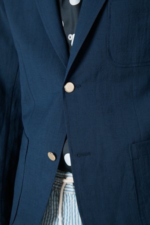 Presidents Linen Wool Liam Blazer - Navy Presidents Linen Wool Liam Blazer - Navy