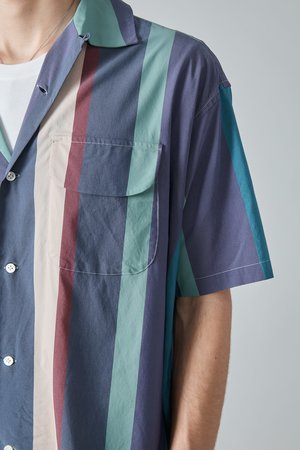 TSS Baggy Shirt - Navy/Multicolor Stripe TSS Baggy Shirt - Navy/Multicolor Stripe