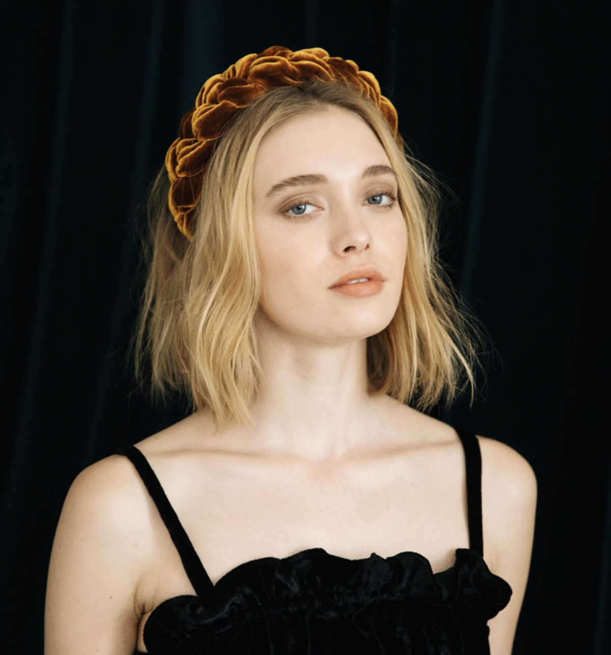 JENNIFER BEHR LORELAI VELVET HEADBAND Jennifer Behr VELVET LORELEI HEADBAND - MULBERRY | Garmentory main image 2