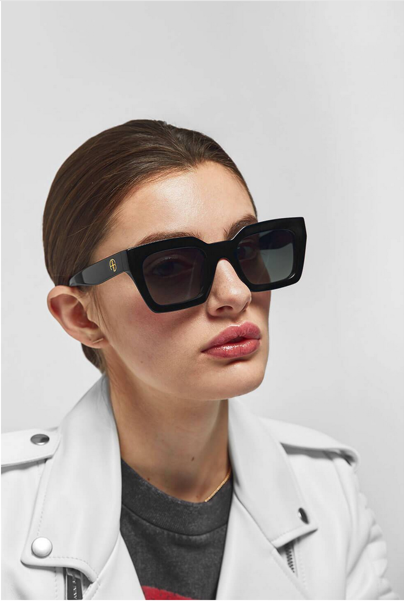 【関税込み】Alba Sunglasses - ANINE BING - Acetate - Black Anine Bing sunglasses Alba Sunglasses PRM EU