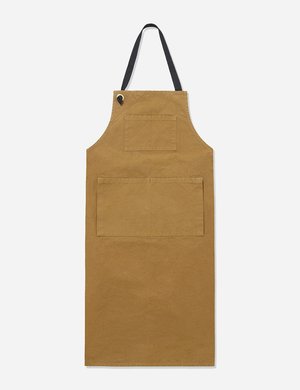 Labour and Wait Bib Apron - Brown | Garmentory
