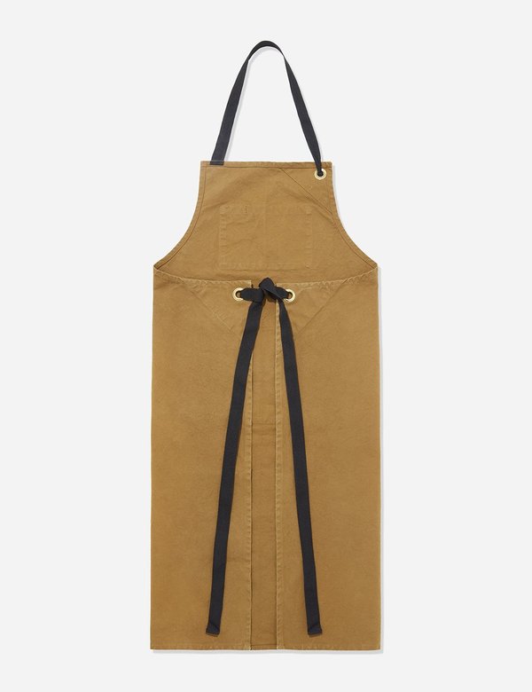 Labour and Wait Bib Apron - Brown | Garmentory