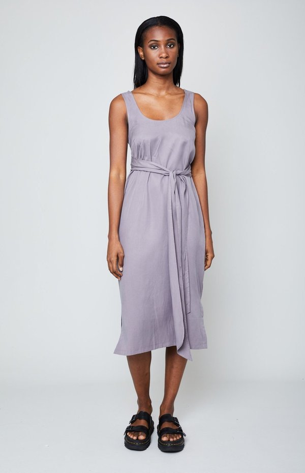 Native Youth Mae Dress - Mauve Grey | Garmentory
