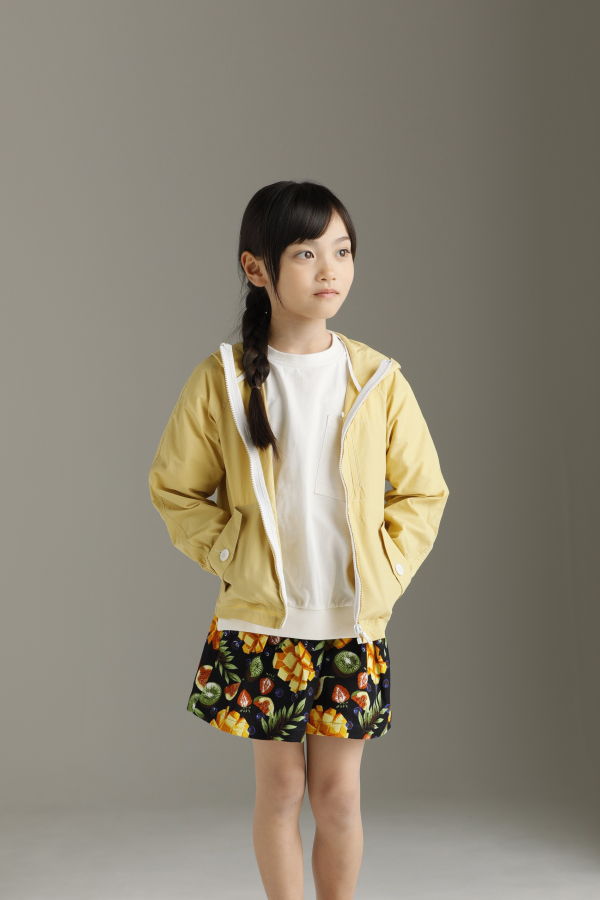 Kid's unisex Arch & Line Lightweight Parka - yellow