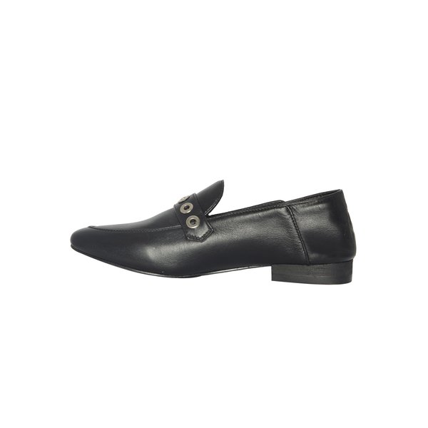 CARTEL Ximena Loafer - black/grommets CARTEL Ximena Loafer - black/grommets