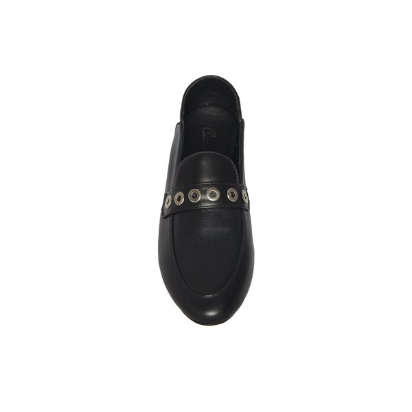 CARTEL Ximena Loafer - black/grommets CARTEL Ximena Loafer - black/grommets