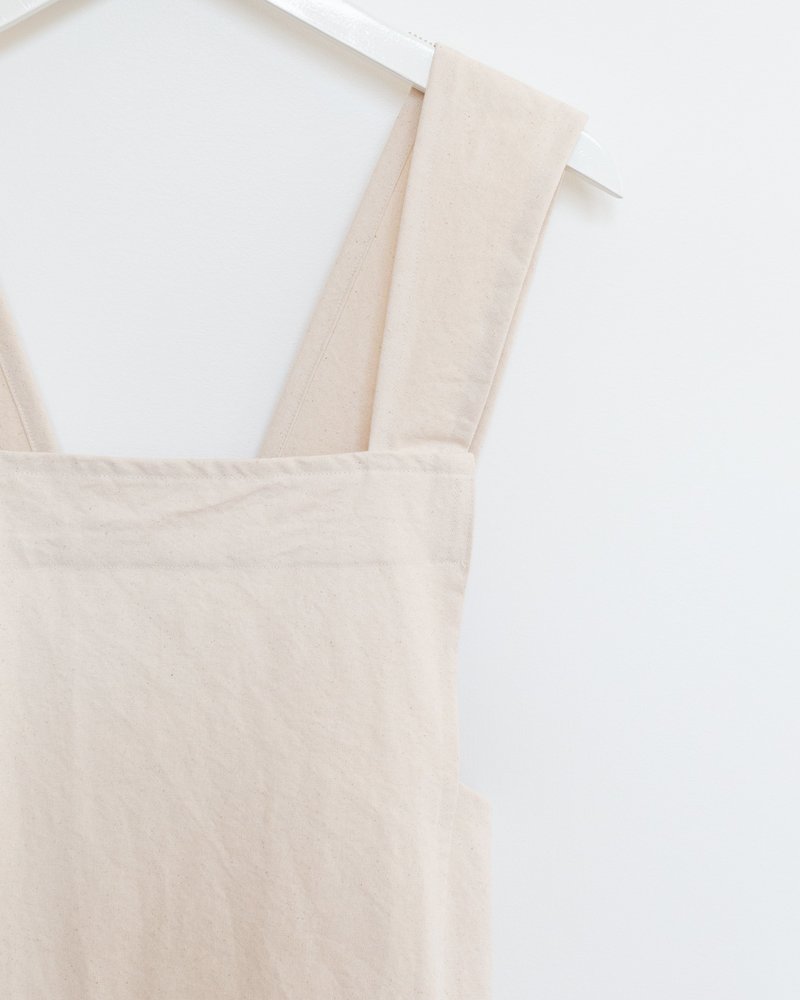 The Floral Society Canvas Workshop Apron - Cream