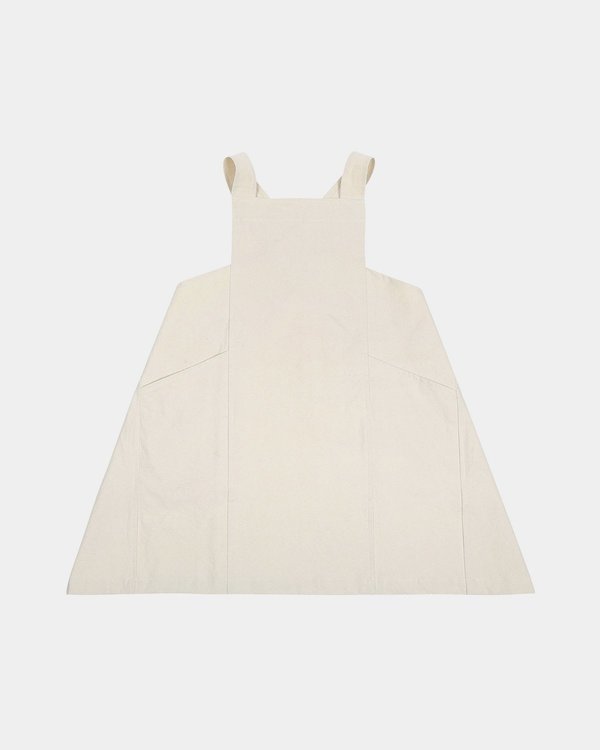 The Floral Society Canvas Workshop Apron - Cream