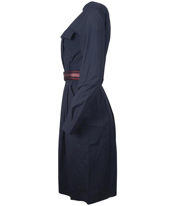 Caliban Belted Shirt Dress - Navy Caliban Belted Shirt Dress - Navy